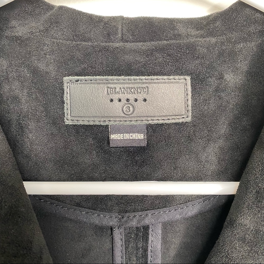Blank NYC Suede Black Moto Jacket - Picture 6 of 6